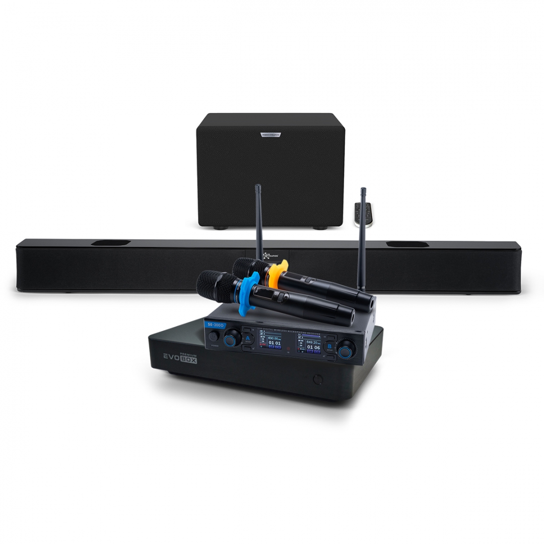 Hi-End караоке-система EVOBOX Premium + EvoSoundBar (саундбар с караоке) в Севастополе
