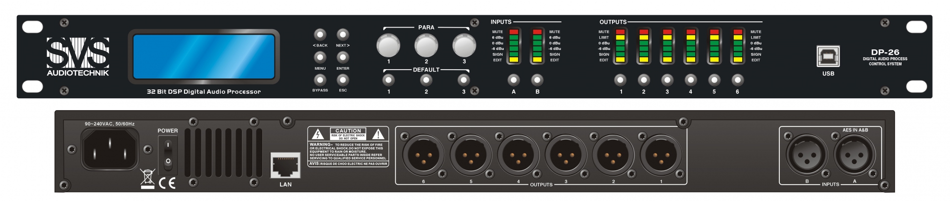 SVS Audiotechnik DP-26 Цифровой процессор: 2 входа 6 выходов в Севастополе