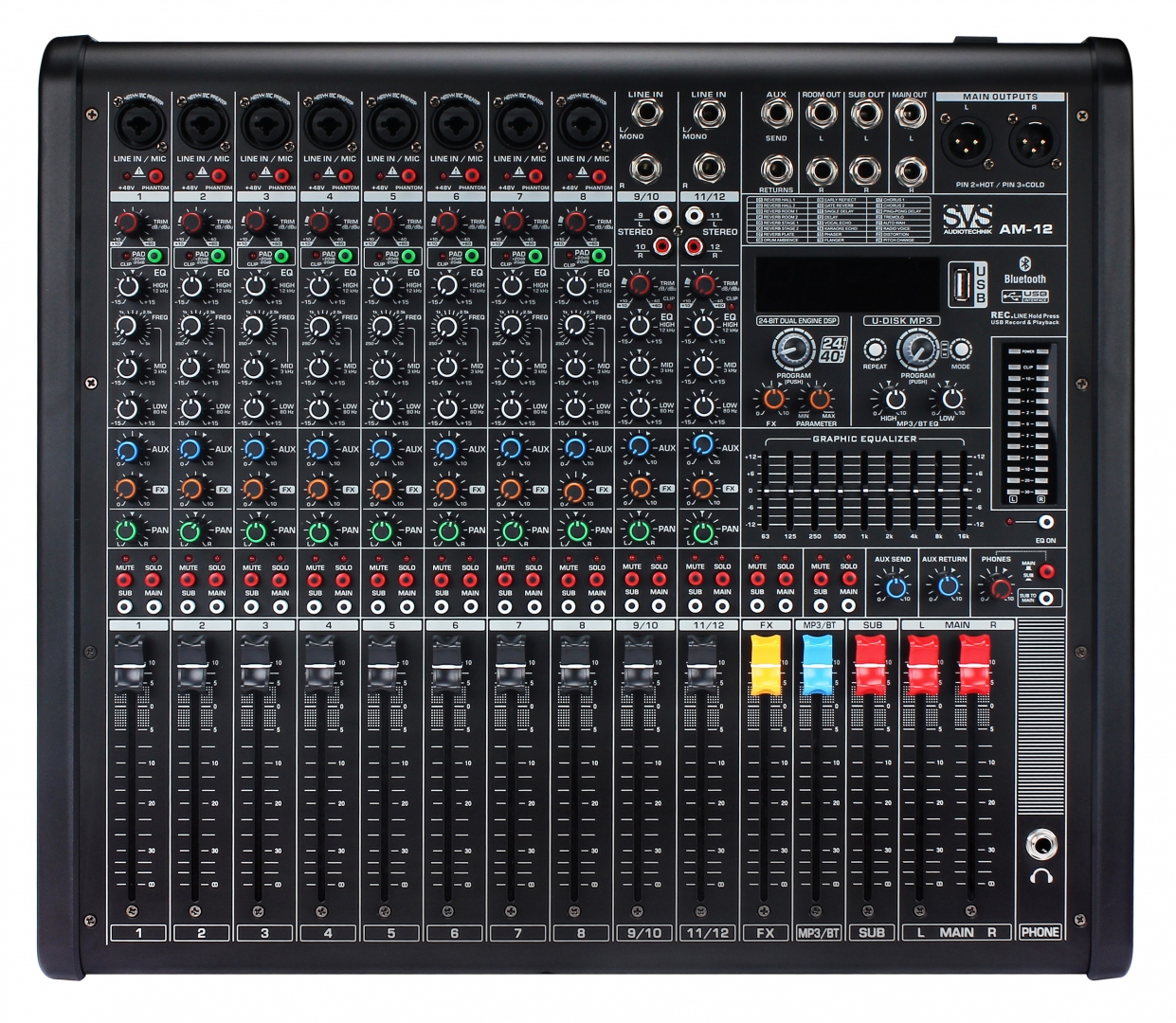 SVS Audiotechnik mixers AM-12 Микшерный пульт аналоговый, 12-канальный в Севастополе