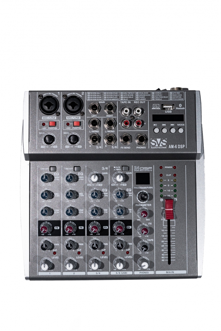 SVS Audiotechnik mixers AM-6 DSP Микшерный пульт аналоговый, 6-канальный SVS Audiotechnik mixers в Севастополе