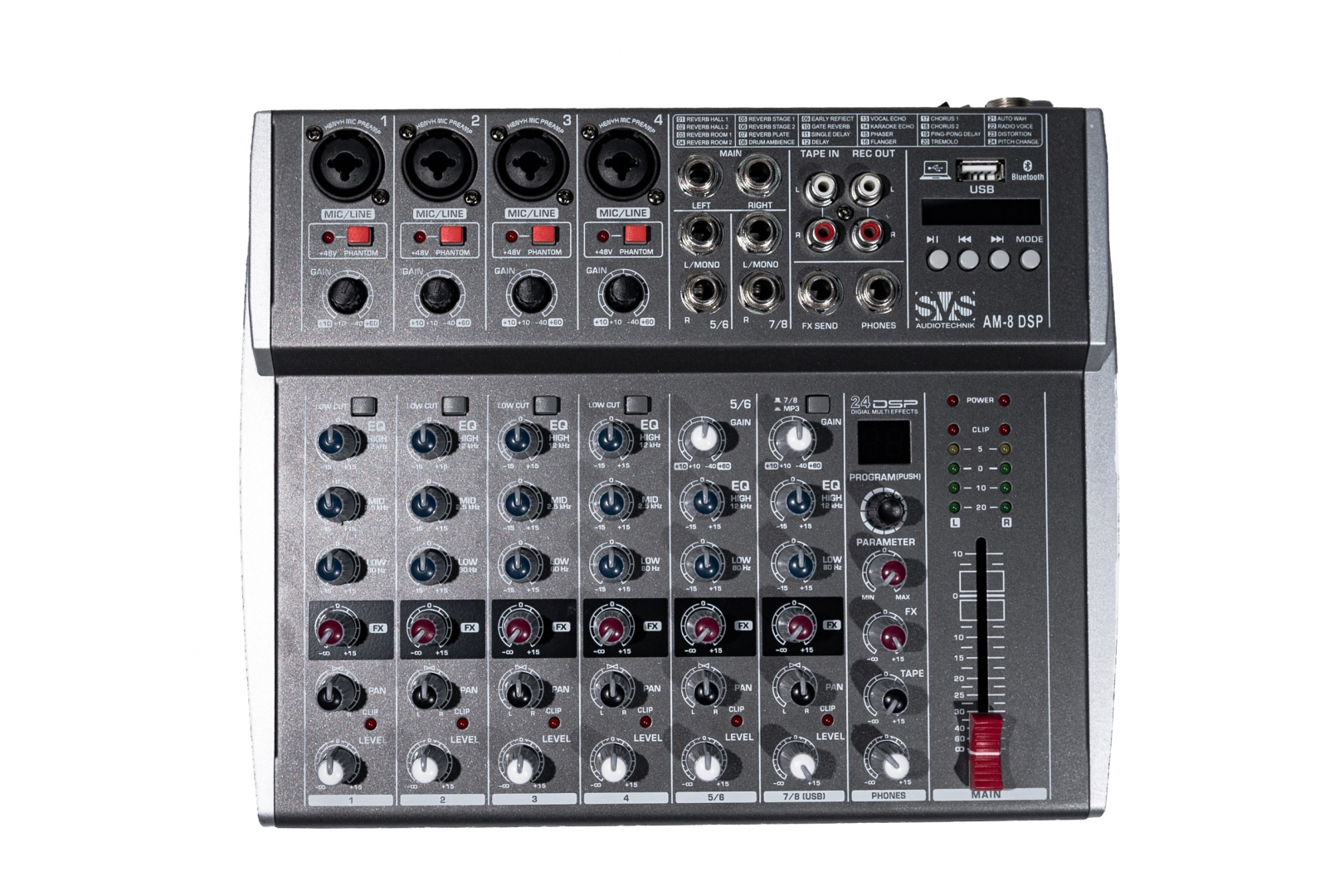 SVS Audiotechnik mixers AM-8 DSP Микшерный пульт аналоговый, 8-канальный в Севастополе